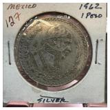 1962 SILVER 1 PESO