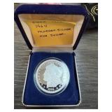 1964 PROOF PLATED MORGAN DOLLAR REPLICA