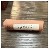 1920-D ROLL WHEAT PENNIES CENTS
