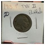 1913 TYPE II BUFFALO NICKEL