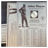 JOHN WAYNE COMMEMORATIVE MEDAL