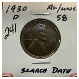 1930-D WHEAT PENNY CENT SCARCE DATE BETTER