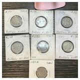 LOT OF 7 BUFFALO NICKELS