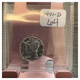 1941-D MERCURY SILVER DIME