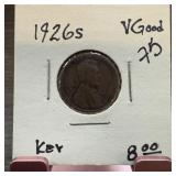 1926-S WHEAT PENNY CENT KEY DATE