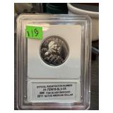 2011 .999 SILVER PLATED SACAGAWEA DOLLAR