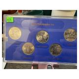 2010 PHILADELPHIA SET GOLD PLATED QUARTERS