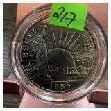 1986 PROOF LIBERTY CLAD HALF DOLLAR