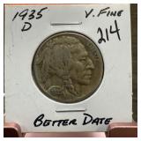 1935-D BUFFALO NICKEL BETTER DATE