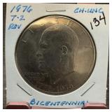 1976 TYPE 2 IKE DOLLAR UNC BICENTENNIAL DOLLAR