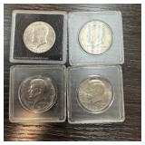 4PC JFK HALF DOLLARS HIGH GRADE