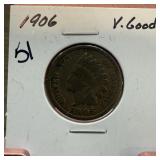 1906 INDIAN HEAD PENNY CENT
