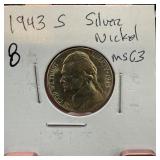 1943-S JEFFERSON SILVER WAR NICKEL
