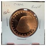 1 OZ COPPER BULLION ROUND EAGLE