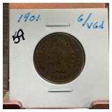 1901 INDIAN HEAD PENNY CENT