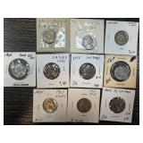 LOT OF 10 BETTER JEFFERSON NICKELS