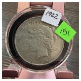 1922 PEACE SILVER DOLLAR
