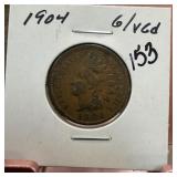 1904 INDIAN HEAD PENNY CENT