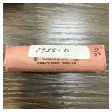 1928-D ROLL WHEAT PENNIES CENTS