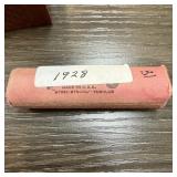 1928 ROLL WHEAT PENNIES CENTS