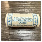 QTY 25 OUT OF CIRCULATION WHEAT PENNIES CENTS
