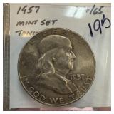 1952 FRANKLIN SILVER HALF DOLLAR