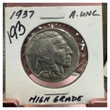 1937 BUFFALO NICKEL HIGH GRADE