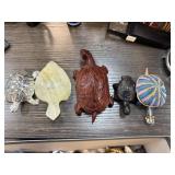 LOT OF 5 TURTLES 1 IS A WHISTLE