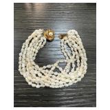 SILVER CLASP FRESHWATER PEARL BRACELET