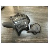2PC POTTERY TURTLES SIGNED MARY SANTA CLARA PUEBLO