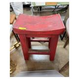 SOLID WOOD HEAVY SADDLE STOOL
