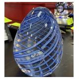 EGG SHAPED GLASS PAPERWEIGHT