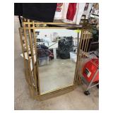 LARGE GOLD FRAMED WALL MIRROR