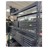 VERY LARGE LOT OF PLASTIC SHELVING (ON 2 SHELVES)