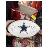 JERRY JONES & JASON GARRETT AUTOGRAPHED FOOTBALL