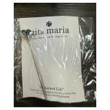 GITA MARIA STERLING SILVER GLASS ENAMEL PIN