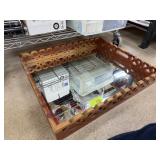 LARGE HANDLED MIRRORED TRAY