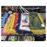 4 PIECE VINTAGE MILITARY PILLOW COVERS WWII