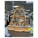 LARGE CHRISTMAS WOOD DECOR LIGHTS UP