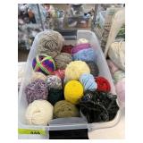 LARGE BIN OF YARN
