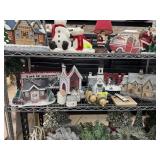 CONTENTS OF SHELF LARGE LOT OF CHRISTMAS