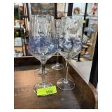 4 PIECE SPODE WINE GLASSES