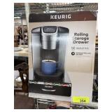 NEW KEURIG K-CUP ROLLING STORAGE DRAWER