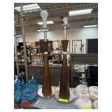 2PC MID CENTURY TABLE LAMPS