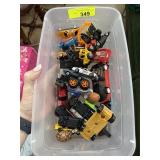 BIN OF MISC DIE CAST CARS