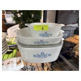 LOT OF CORNINGWARE CASSEROLE DISHES