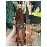 VINTAGE IMPERIAL FIXED BLADE KNIFE W SHEATH