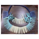 HOWLITE SPIKE NECKLACE