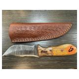 DAMASCUS STEEL FIXED BLADE KNIFE