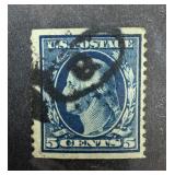 355 RARE COIL 1909 WASHINGTON STAMP HIGH CAT VAL